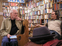 Robert Kroetsch and Kelly Hughes at Aqua Books